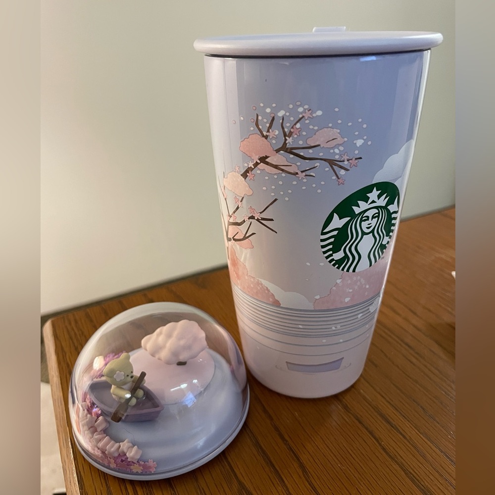 Brand New Starbucks Korea 22 Cherry Blossom Chubby Dome Tumbler 355ml (12 oz) - Picture 6 of 6